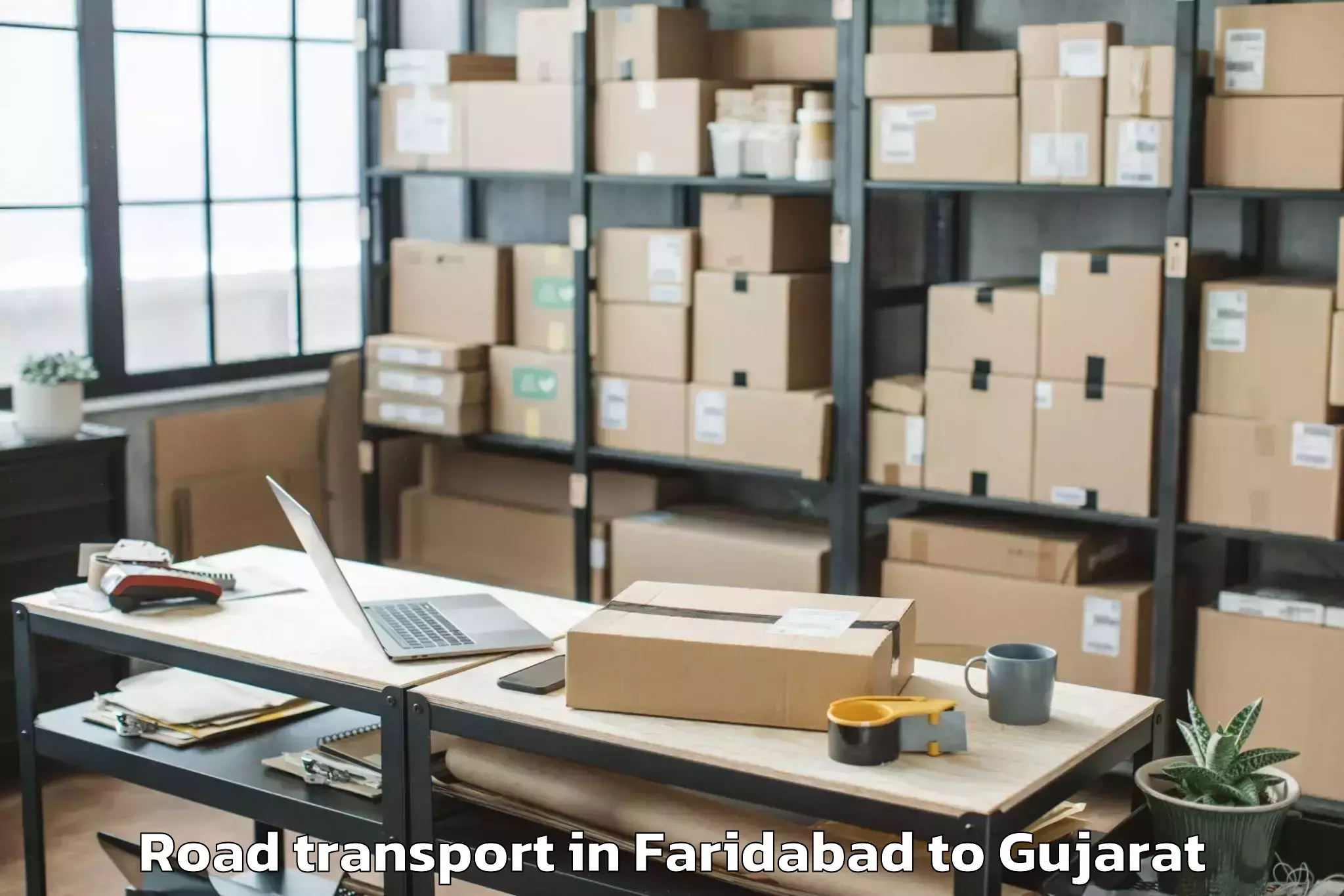 Reliable Faridabad to Swarnim Startup And Innovation Road Transport